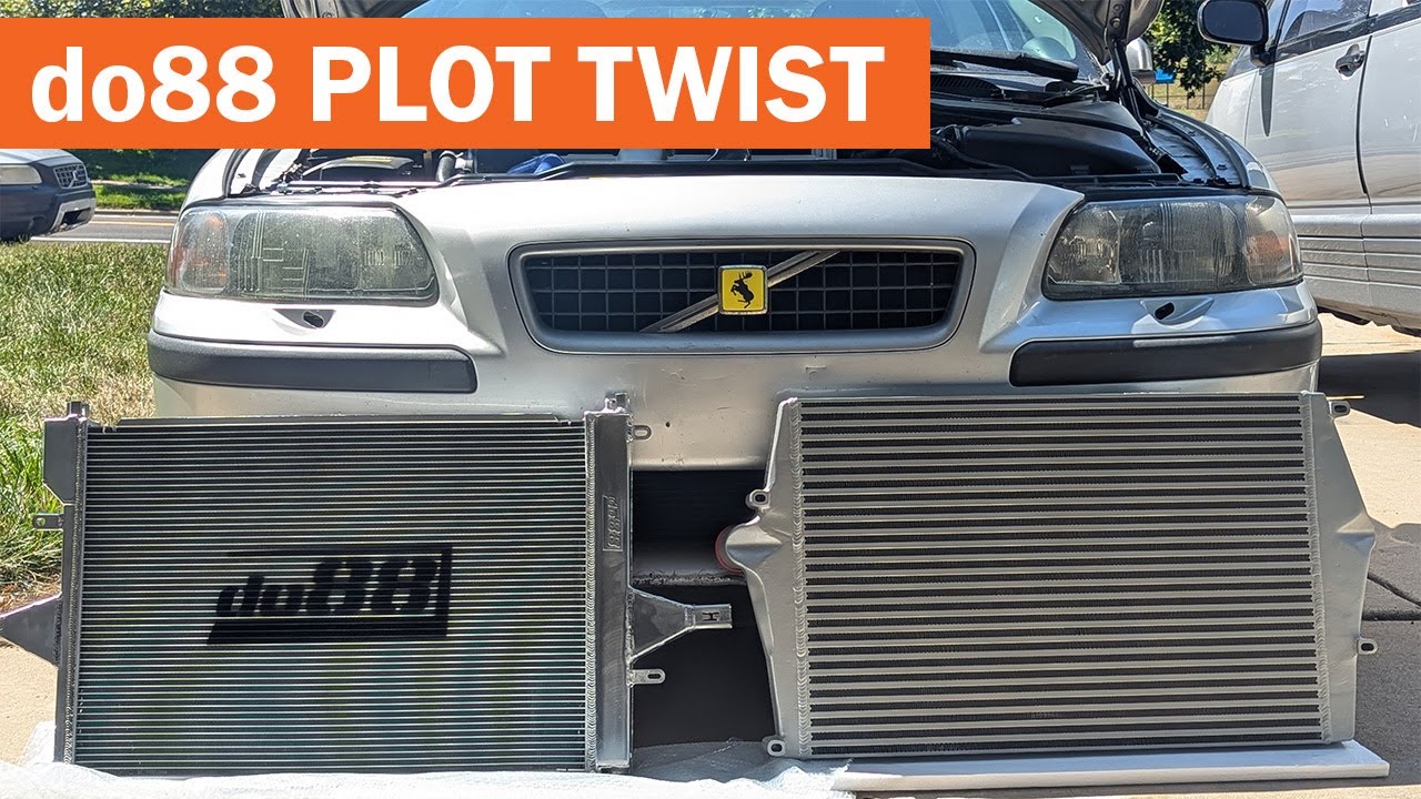 do88 High Performance Radiator & Intercooler Upgrades After Cracked OEM 2002 Volvo V70 2.4T Radiator