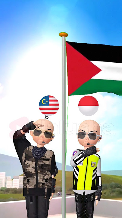 Aksi Upin Ipin😆 | Bendera Palestina Dibakar‼️#shorts #youtubeshorts #upinipin #nalusha #trending