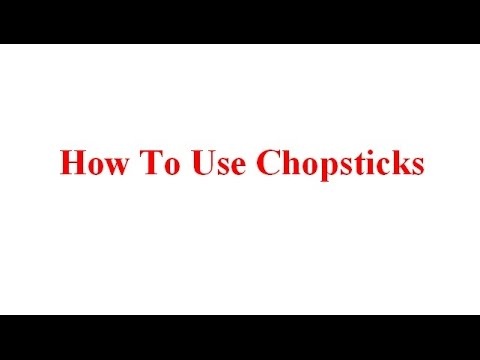 How To Use Chopsticks Presented By Chinese Home Cooking Weeknight Show-11-08-2015