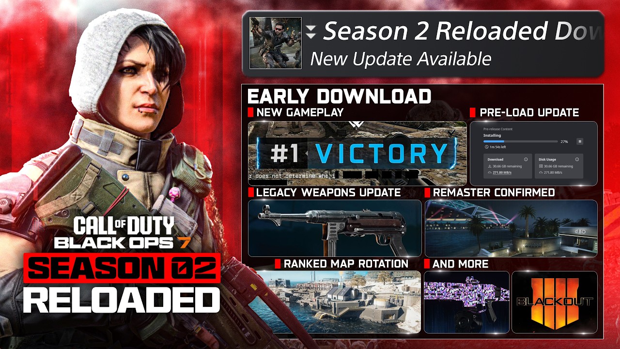 NEW Black Ops 7 Season 2 Reloaded 40GB Update... (Zombies Carry Forward, Blackout 2 & MORE)
