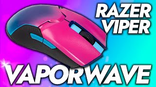Painting A Custom Vaporwave Razer Viper Ultimate!