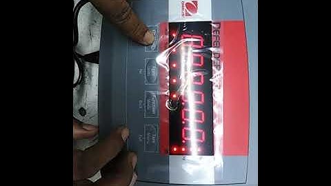 Ohaus Defender 2000 Calibration Process