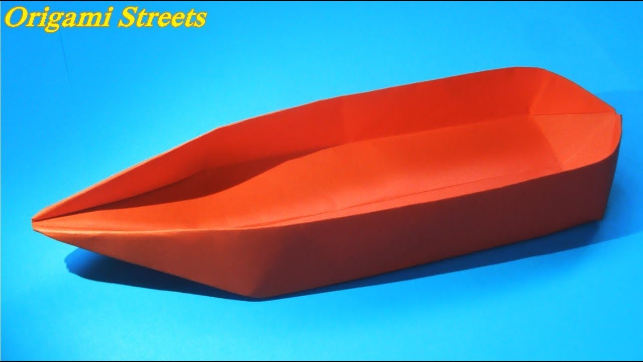 Моторная лодка из бумаги