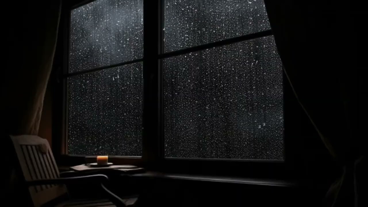 🌙 Peaceful Window Rain 🌧️ Sleep Deep All Night
