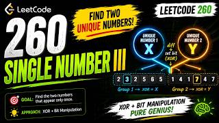 Single Number III | LeetCode #260 | #leetcode #cpp #coding #dsa
