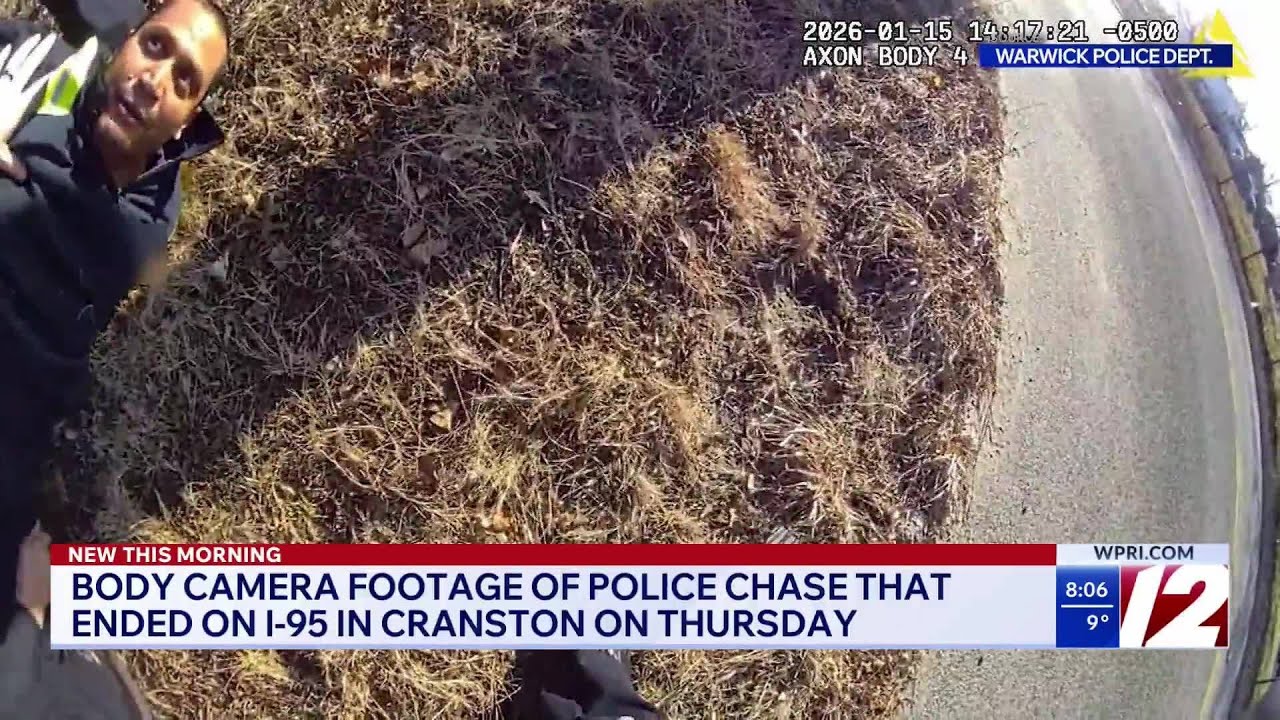 Police release bodycam video of driver who led officers on high-speed pursuit