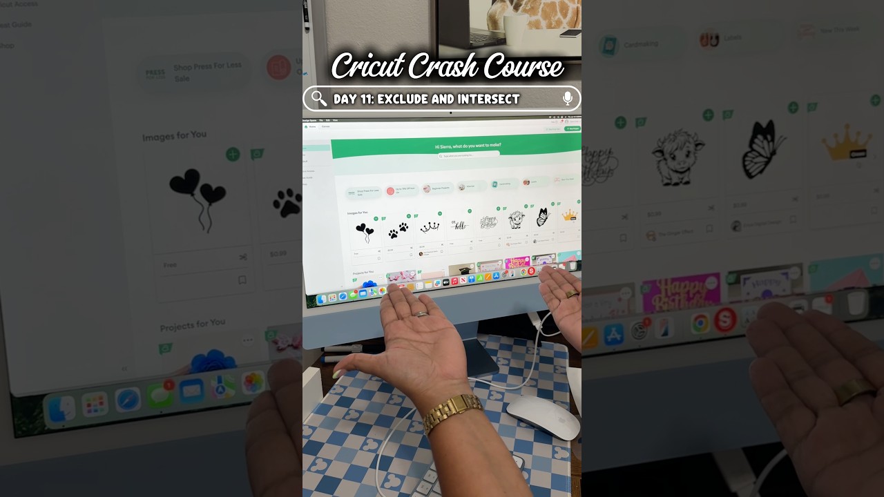 Исключение и пересечение в Cricut Design Space — что они делают и когда их использовать! 