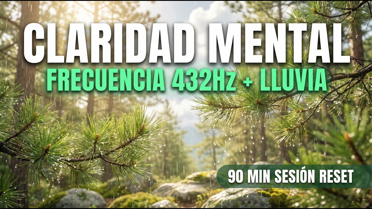 Detén el CAOS MENTAL con 432Hz y Lluvia de Bosque (Reset de Ansiedad) 🌿 ...