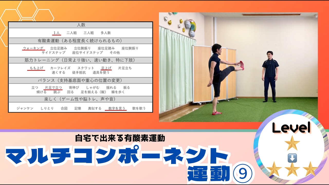 マルチコンポーネント運動⑨　★→★★★