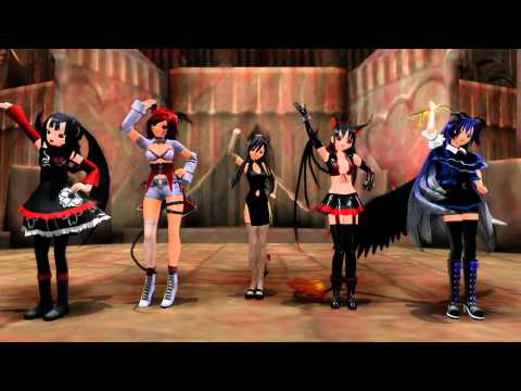 【MikuMikuDance】 Danceでバコーン!【Welcome to Hell~】