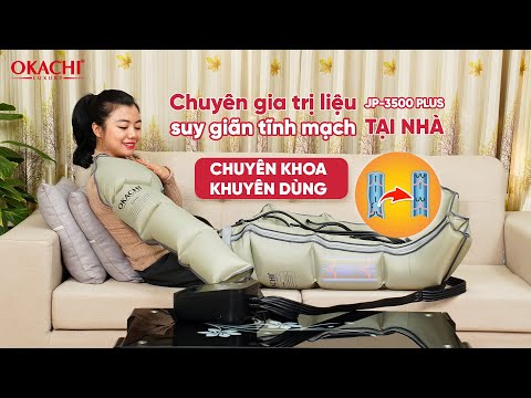 Máy trị liệu suy giãn tĩnh mạch OKACHI JP-3500 Plus (Pin sạc)