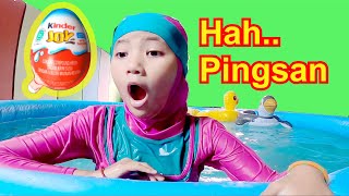 Drama Kinder Joy 😅.. | Prank di Kolam Renang 🏊🏻..  sampe pingsan