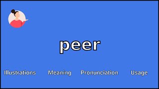 PEER - Meaning and Pronunciation screenshot 1