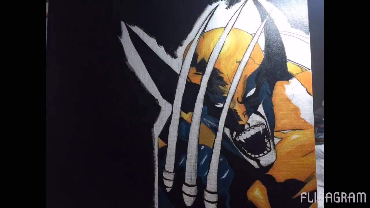 X-Men Wolverine (Acrylic Painting) - YouTube