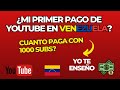 ✅Mi primer PAGO de YOUTUBE CUANTO GANE💸con 1000 SUBS Venezuela
