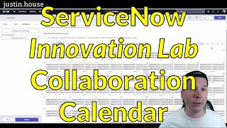 Collaboration Calendar from ServiceNow's Innovation Lab