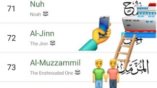 Easy tricks to remember surah names | #114 surah names| surah 70-84 #memorize before the video ends🥳