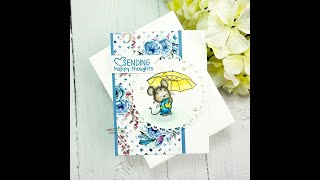 Unity Quick Tip: Cute Springtime Mouse Card with Copic Coloring