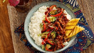 Idahoan - Hawaiian Pulled Pork Mashed Potato Bowl Recipe