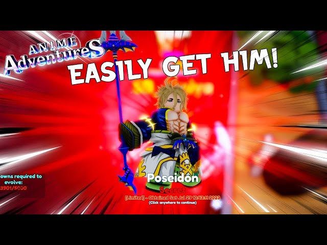 How to get Poseidon in Roblox Anime Adventures