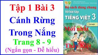 Vở Bài Tập Tiếng Việt Lớp 3 Tập 1 Bài 3 | Cánh Rừng Trong Nắng | Trang 8 – 9 | Kết Nối Tri Thức