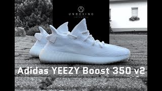 Adidas YEEZY Boost 350 v2 ‘triple white’ | UNBOXING & ON FEET | fashion shoes | 2018