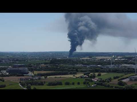 Grote brand Tubeke 25 mei 2026 (Le grand incendie à Tubize)