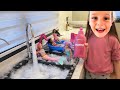 BARBİE DENİZ KIZI HAVUZ VİDEOLARI! ADA KÖPÜKLÜ HAVUZ KURDU! BARBİE DOLL BABY DOLL 