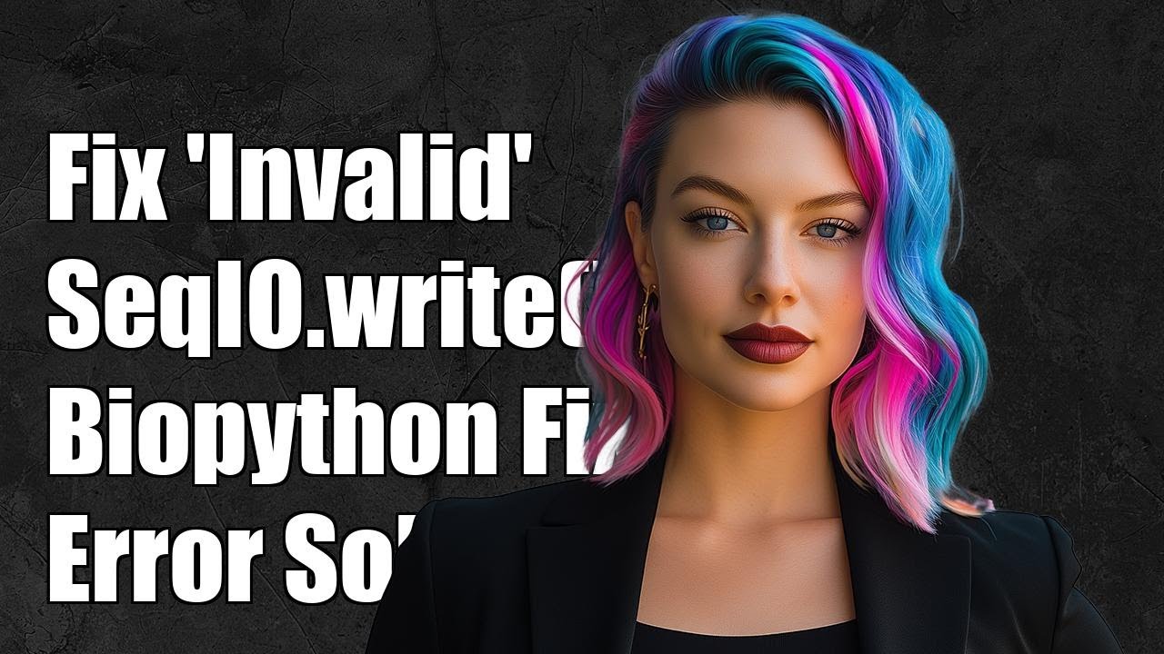 Fixing 'Invalid Sequence' Error in SeqIO.write() with Biopython