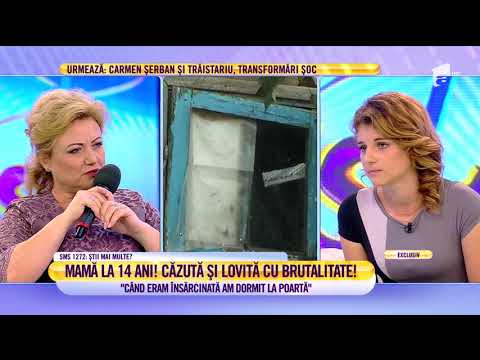 Mamă la 14 ani! Căzută şi lovită cu brutalitate! Ancuța: Când eram însărcinată am dormit la poarta