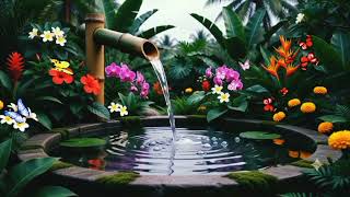 Deep Sleep Relaxation: Bamboo Water Fountain & Guitar
