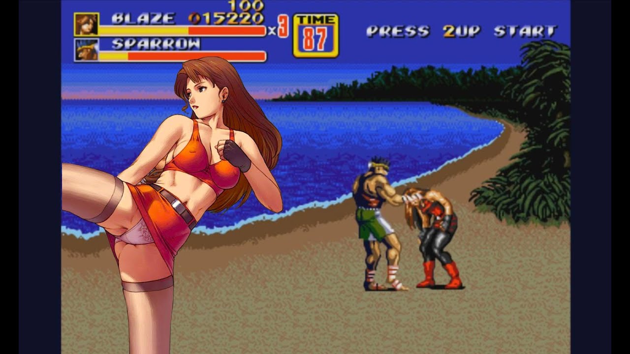 Streets of Rage 2 改版 Blaze Fielding ryona  リョナ
