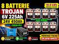 Calcul 8 Batterie Trojan 6V 225Ah 24V Série Parallèle