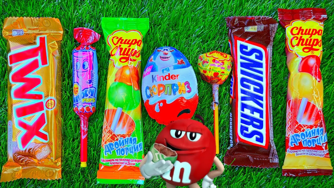 ASMR Most Popular Candy & Chocolate Unwrapping #2 🍬 Snickers, Kinder Surprise, Rainbow Lollipops