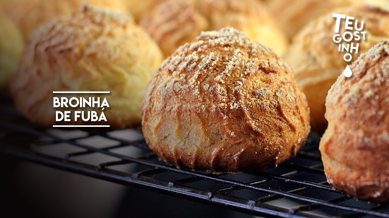 Broinha de fubá - aerosa, macia e muito fácil de fazer | Teu Gostinho