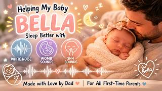 Instant Baby Sleep 💤 White Noise + Womb + Shh Sounds (Loop for Hours) | For Newborns &amp; Colic Relief