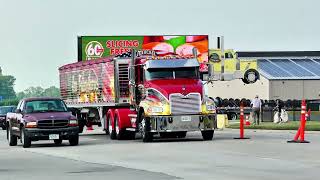 Trucks Leaving 2025 Iowa 80 Jamboree Show 