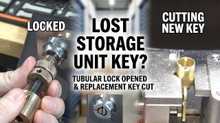 (691) Lost Storage Unit Key? Tubular Lock Opened and Replacement Key Cut