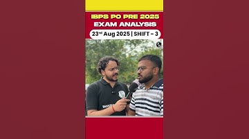 IBPS PO 3rd Shift Analysis | Student Review 🗣 #ibpspo2025 #examanalysis #pw #bankingwallah