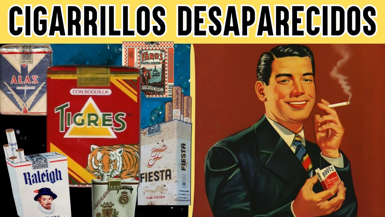 10 MARCAS de CIGARRILLOS MEXICANOS que se FUMABAN antes de Marlboro