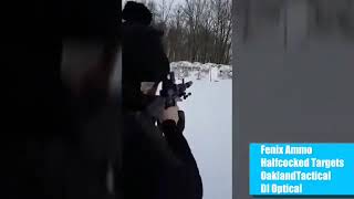 Belt fed AR-15 with binary trigger mag dump!