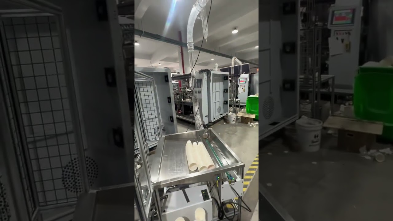 Paper cups making line #machine #cleanerfillingmachine #industrialmachinery #packagingequipment #cnc