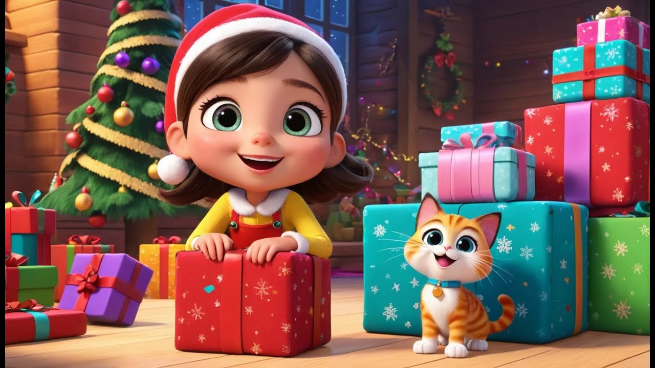 Santa’s Little Kitten Helper | Christmas Rhyme for Kids | Nursery Rhymes and Baby Learning Songs