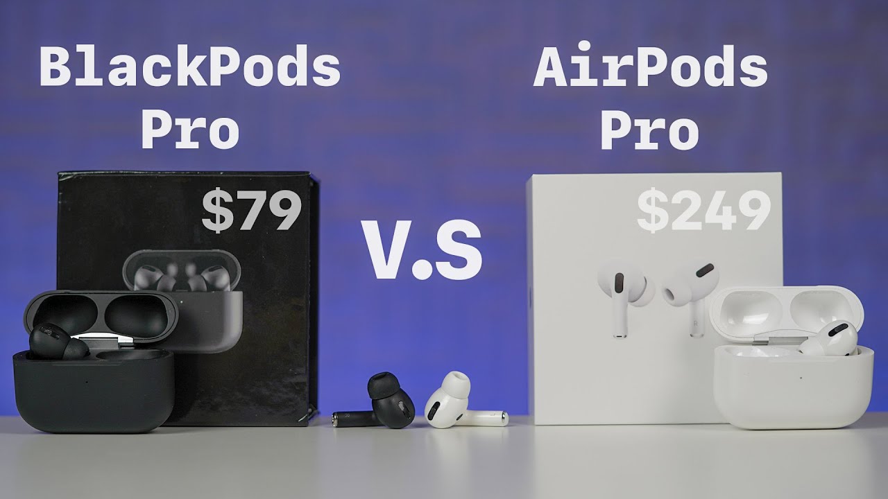 Behandling mangel erfaring BlackPods Pro v.s AirPods Pro - ¿Vale La Pena? - YouTube