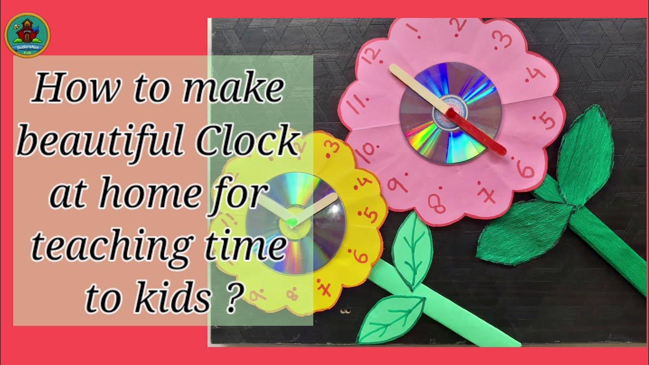 How to make clock for School project work Clock model for kids DIY Paper Clock