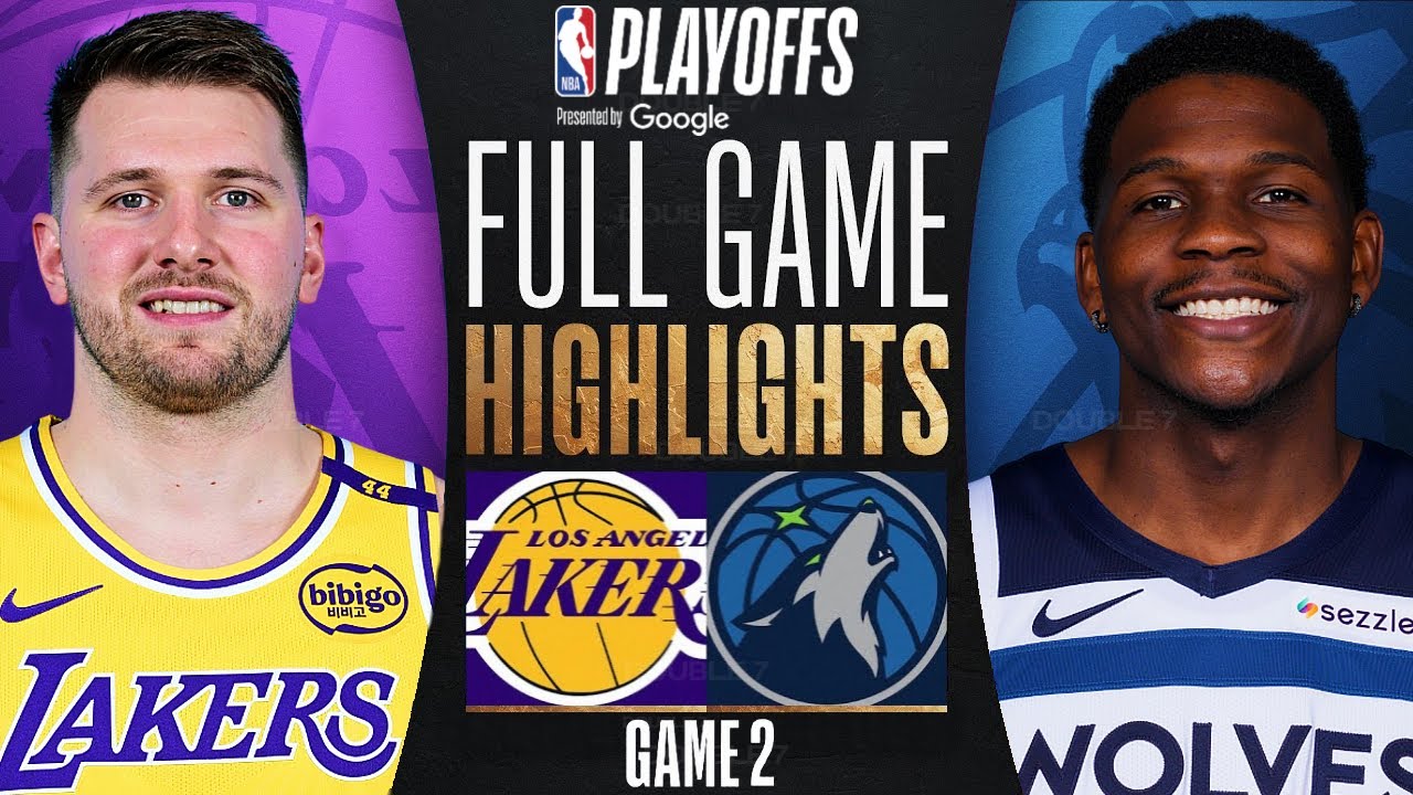 LAKERS vs TIMBERWOLVES FULL GAME 2 HIGHLIGHTS April 22, 2025 | 2025 NBA ...