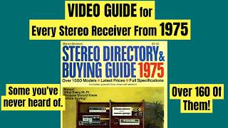 Your Guide To Every Stereo Receiver from 1975