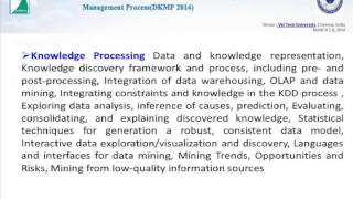 Second International Conference on Data Mining & Knowledge Management Process (DKMP 2014)