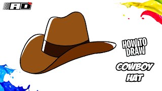 How to draw Cowboy Hat
