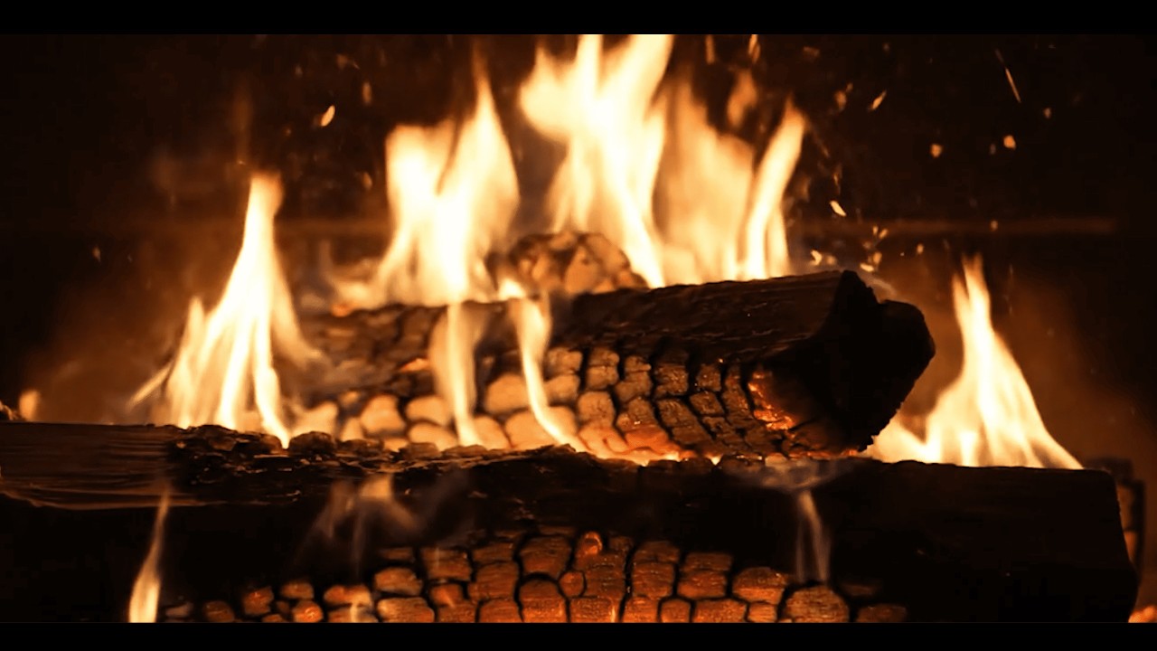 🔥 Burning Fire ASMR 🔥 Relaxing Crackling Fireplace Sounds for Deep Sleep & Stress Relief